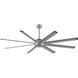 Stellar Custom Silver Fan Motor, Blades Sold Separately