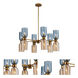 Azul 12 Light 36 inch Aged Gold Chandelier Ceiling Light