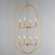 Martel 8 Light 30 inch Etruscan Gold Multi-Light Pendant Ceiling Light