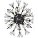 Vera 4 Light 14 inch Black Wall Sconce Wall Light, can be Flush Mounted