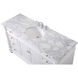 Wesley 60 X 22 X 35 inch White Vanity Sink Set
