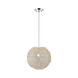 Luminary 1 Light 15 inch Metallic Silver Pendant Ceiling Light