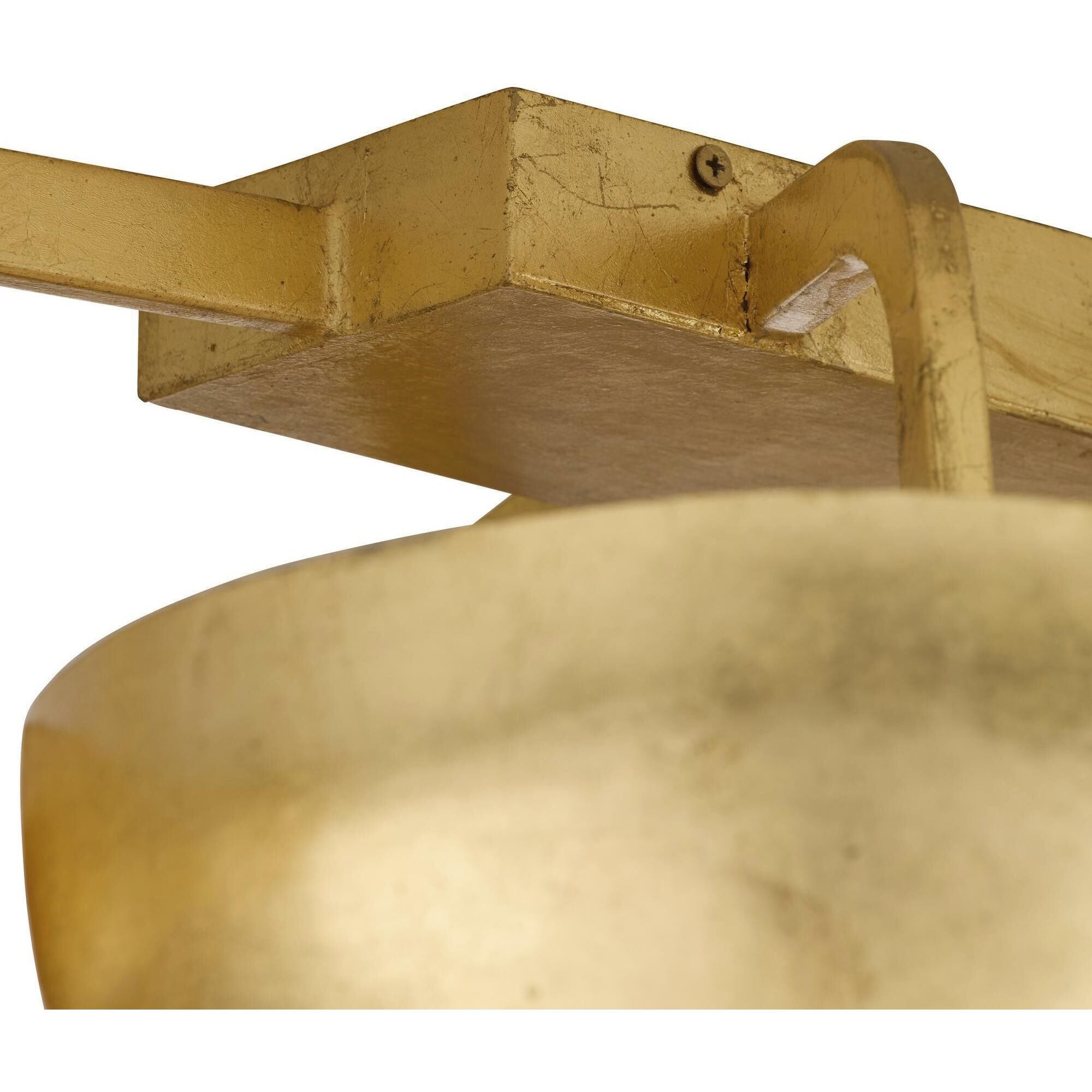 Theo 13 Light 54.5 inch Gold Leaf Flush Mount Ceiling Light