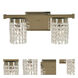 Gemini 2 Light 15 inch Polished Nickel Sconce Wall Light