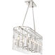 Charming 8 Light 36.13 inch Polished Nickel Island Light Ceiling Light