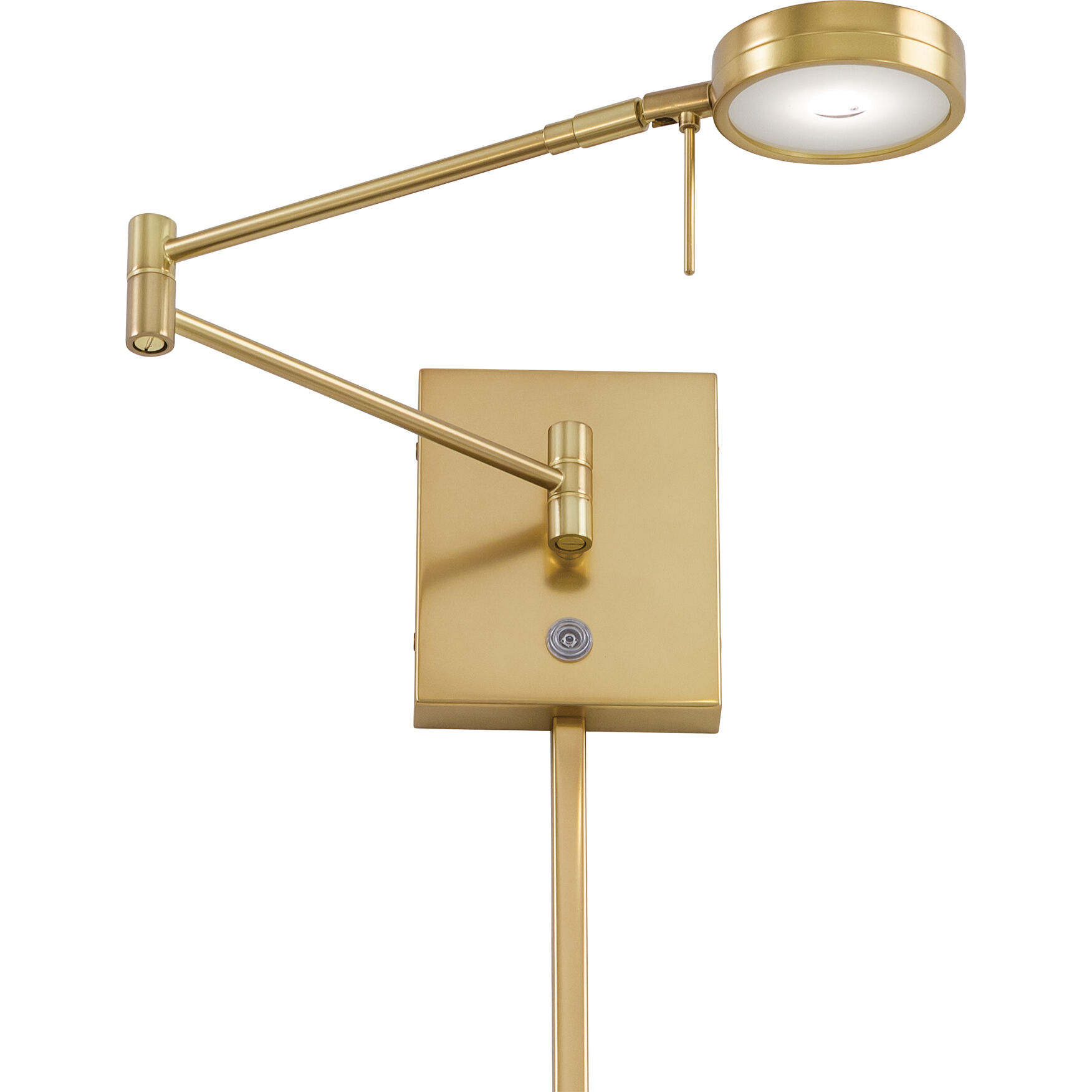 George's Reading Room 1 Light 13.75 inch Swing Arm Light/Wall Lamp