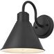 Colton 1 Light 10 inch Black Outdoor Wall Sconce
