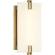Aizen LED 6 inch Soft Brass Wall Sconce Wall Light