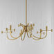 Divine 6 Light 30 inch Heritage Chandelier Ceiling Light