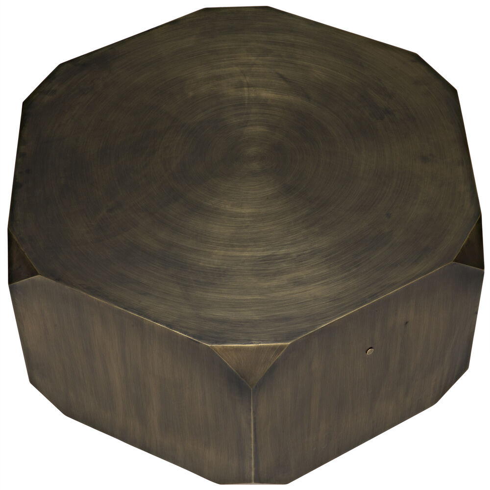 Tytus 36 X 36 inch Aged Brass Coffee Table