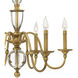 Eleanor 6 Light 27.25 inch Heritage Brass Indoor Chandelier Ceiling Light