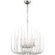 Astoria 8 Light 23 inch Chrome with Clear Glass Chandelier Ceiling Light 