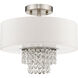 Carlisle 2 Light 13 inch Brushed Nickel Semi-Flush Mount Ceiling Light