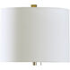 Signature 22 inch 60 watt Solid Gold Table Lamp Portable Light
