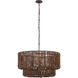 Beaudelle 5 Light 30 inch Dark Bronze Pendant Ceiling Light