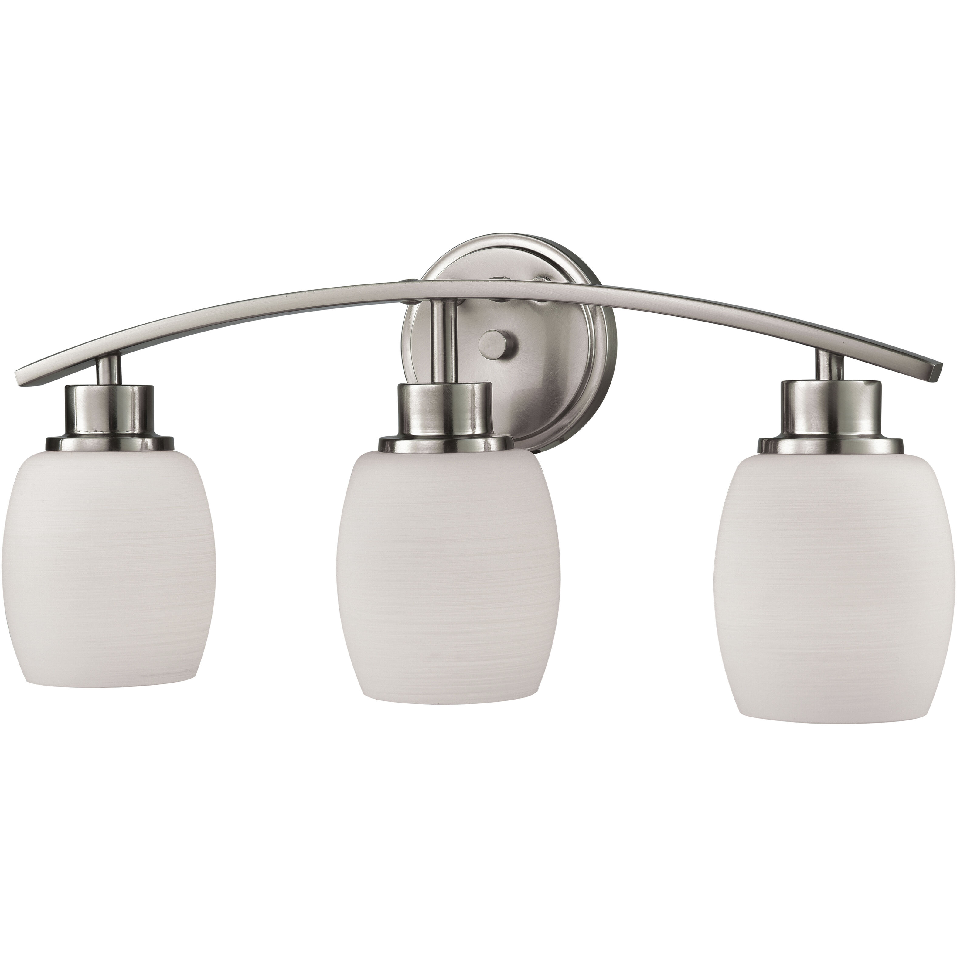 Casual Mission 3 Light 20 inch Brushed Nickel Vanity Light Wall Light