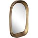 Bradano 35.5 X 23.75 inch Plated Antique Brass Mirror