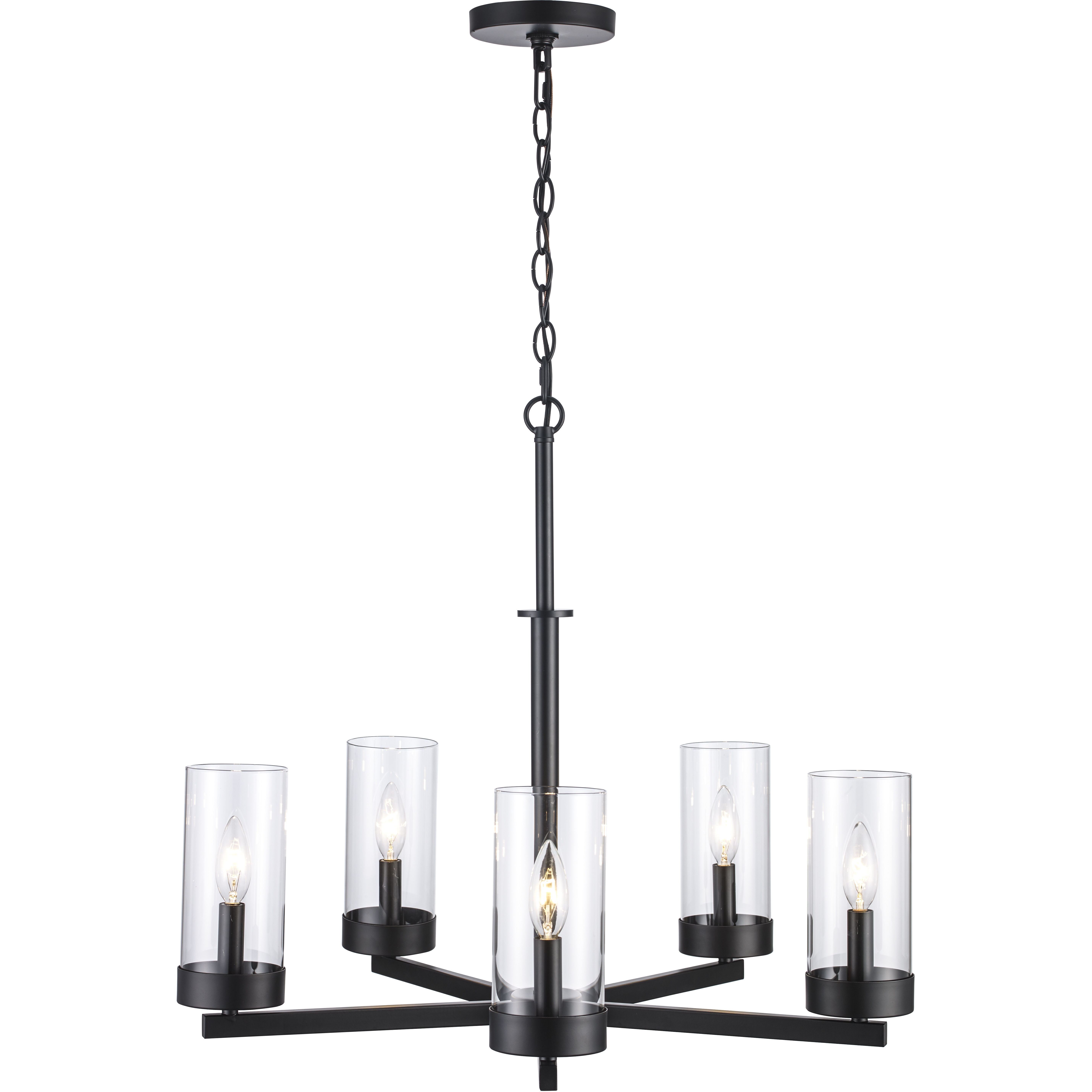Meadowlark 5 Light 26 inch Black Chandelier Ceiling Light