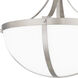 Antebellum 2 Light 14.75 inch Brushed Nickel Semi-Flush Mount Ceiling Light