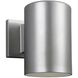Outdoor Cylinders LED 7.25 inch Painted Brushed Nickel Outdoor Wall Lantern