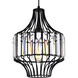 Alethia 1 Light 10 inch Black Down Pendant Ceiling Light