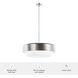 Station 4 Light 24 inch Brushed Nickel Pendant Ceiling Light, Large