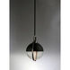 Axiom LED 12.25 inch Black/Satin Nickel Single Pendant Ceiling Light