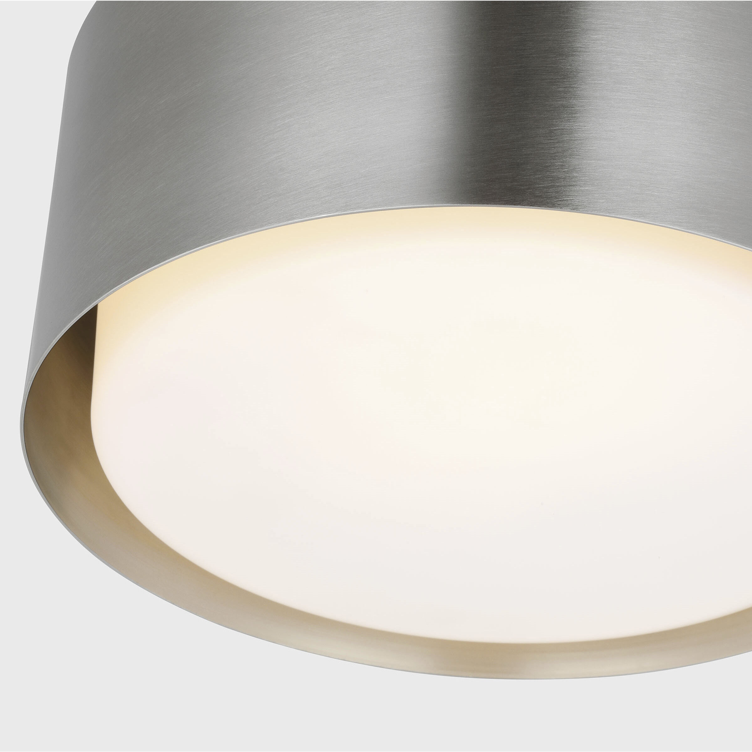 Drew & Jonathan Dartmore 1 Light 10 inch Brushed Nickel Flush Mount Ceiling Light, Small