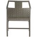 Newton Chartreaux Gray and Gray Outdoor Dining Chair