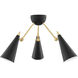Moxie LED 18 inch Aged Brass Semi Flush Ceiling Light