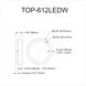 Topaz LED 6 inch Matte Black Decorative Wall Sconce Wall Light