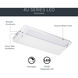 4U Series LED 120 LED Integrated 12 inch Textured White LED Under Cabinet