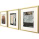 Textural Echo Multi and Black and Brown and Green Framed Art