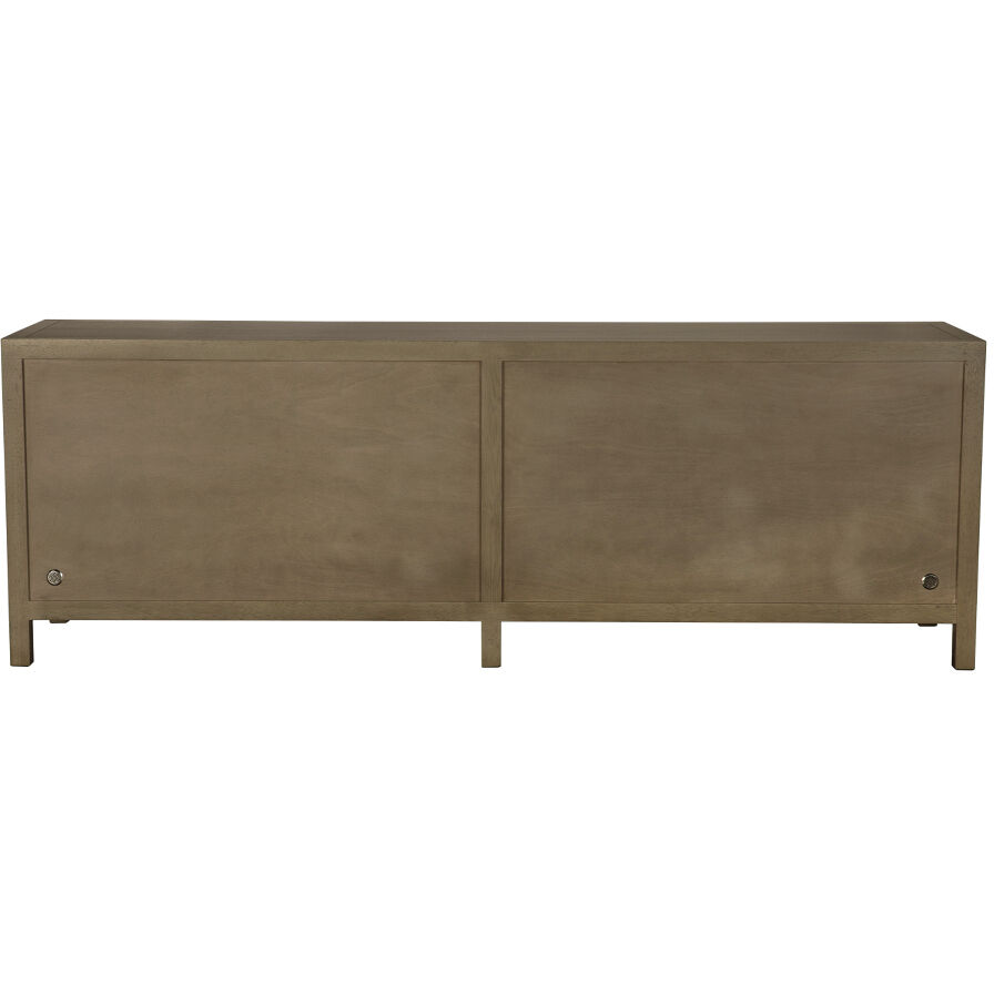 Quadrant 96.5 X 23 inch Washed Walnut Sideboard, 4 Door
