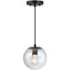 Neva LED 7 inch Matte Black Pendant Ceiling Light
