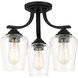 Shyloh 3 Light 16 inch Coal Semi Flush / Chandelier Ceiling Light