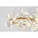 Canada 6 Light 23.62 inch Brass and Matte White Chandelier Ceiling Light