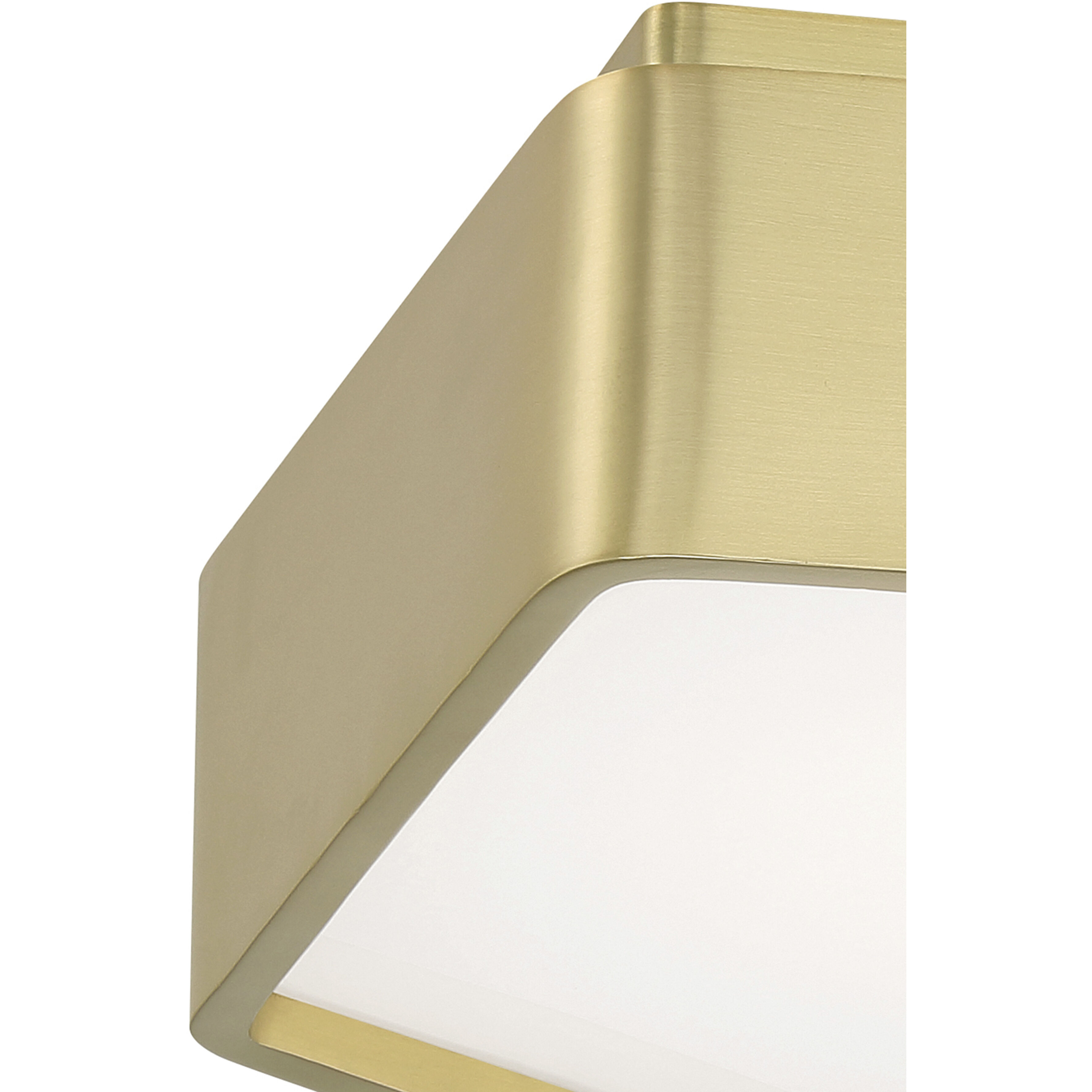 Fenway LED 12.25 inch Satin Brass Flush Mount Ceiling Light