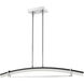 Arc LED 43.5 inch Chrome Linear Chandelier Ceiling Light