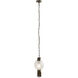Boswell 1 Light 7 inch Antique Brass Pendant Ceiling Light