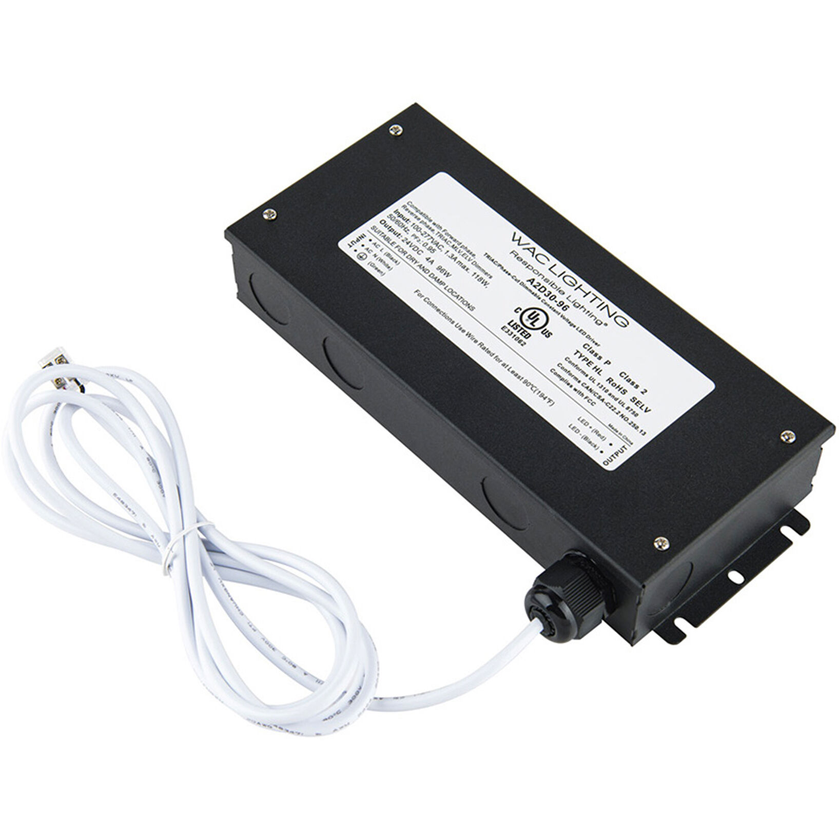 Basics & Gemini Black Power Supply, WAC Lighting