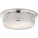 Siena2 2 Light 14 inch Polished Nickel Flush Mount Ceiling Light, Large