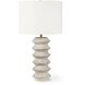 Nova 25 inch 150.00 watt White Table Lamp Portable Light