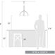 Aldrich 3 Light 18 inch Aged Brass Pendant Ceiling Light in Matte Black