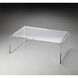 Crystal Clear Acrylic 38 X 22 inch Butler Loft Cocktail Table