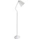Vela 62 inch 25 watt White and Clear Floor Lamp Portable Light