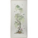 Flowering Tree Green and White/Cream Wall Panel