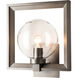Frame 1 Light 13 inch Coastal Dark Smoke Outdoor Sconce, Large - Open Box