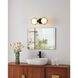 Parker 2 Light 16 inch Matte Black Vanity Light Wall Light