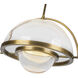 Bowery Pendant Ceiling Light in Vintage Brass